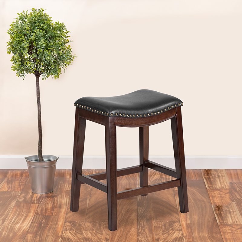 26" No Back Cappuccino Stool TA-411026-CA-GG