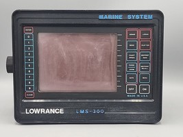 Lowrance LMS-350 Sonar GPS Fish Finder Head Unit UNTESTED AS-IS - $41.56