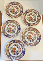 Set of 5 Japanese Imari Plates - 6.5&quot; Porcelain - Vintage - £21.18 GBP