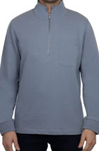 Slate and Stone Men’s Zip French Terry Sweatshirt Sweater Top, Blue, Large, NWT - £60.72 GBP