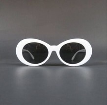 Mens Women Classic Vintage 50&#39;s Retro Style Sun Glasses White Oval Fashion Frame - £12.94 GBP