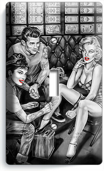 AUDREY HEPBURN MARILYN MONROE JAMES DEAN 1 GANG LIGHT SWITCH PLATE ROOM HD DECOR