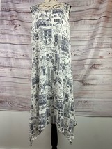 Cynthia Rowley Sleeveless Midi Dress Womens 1X Handkerchief Jersey Knit ... - $16.20