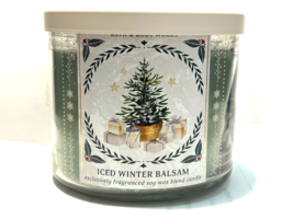 Iced Winter Balsam Bath &amp; Body Works 3 Wick Candle 14.5OZ New - $22.46