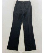 Garage Women&#39;s Black Flat Front Dress Pants Size 3/4 Bootcut Polyester M... - £11.97 GBP