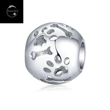 Genuine Sterling Silver 925 I Love My Puppy Dog Animal Family Love bead Charm - £15.39 GBP