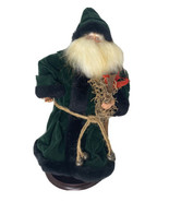 Vtg Santa Claus Figure resin Christmas Holiday Home Decor Table Top Gree... - $29.65