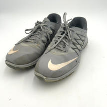 Nike Men&#39;s 10 Golf Shoes Lunar Control Vapor Gray Lace Up Spikeless - £18.64 GBP