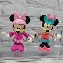 Disney Minnie Mouse Figures Lot of 2 Poseable - £9.32 GBP