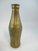 Coca-Cola Brass Hobbleskirt Style Bottle Vase Paperweight Vintage - £9.92 GBP