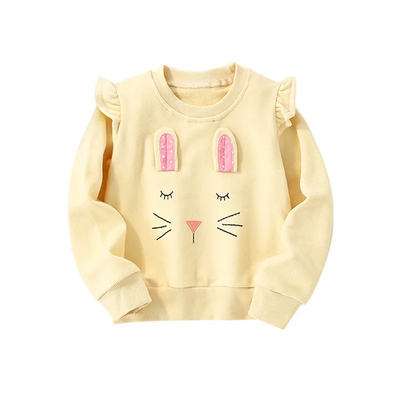 Jumping Meters New Arrival Bunny Sweatshirts For Girls Autumn Spring Clothes Cot - £77.05 GBP