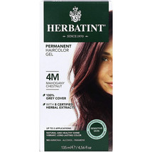 Herbatint Herbal Hair Color Permanent Gel 4M Mahogany Chestnut, 4.5 Ounce - £16.11 GBP