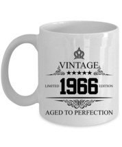 Limited Edition 1966 Coffee Mug 11oz 59th Birthday 59 Aged To Perfection Gift - $16.78