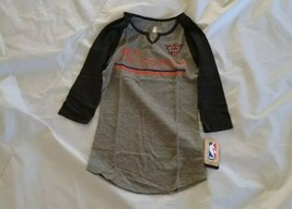 NBA Juniros Girl&#39;s Phoenix Suns 3/4 Sleeve V-Neck Black/Gray Shirt Size ... - $27.50