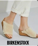 Birkenstock Papillio Namica Teddy Wedge Sandals Shearling Limited Sz 37,... - $114.57 CAD