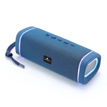 Maxpower Portable Bluetooth Water resistant Speaker with LED Lights (Blue) - £51.68 GBP