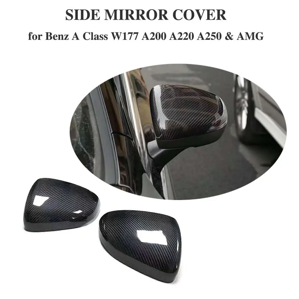 Real   Side Mirror Cap Cover  for Benz A Cl W177 2019 Auto Car Rearview ... - $151.93