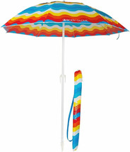 Body Glove 7 Foot Beach Umbrella w/ Matching Carry Bag with Strap - Rainbow - $44.54