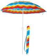 Body Glove 7 Foot Beach Umbrella w/ Matching Carry Bag with Strap - Rainbow - €38,18 EUR