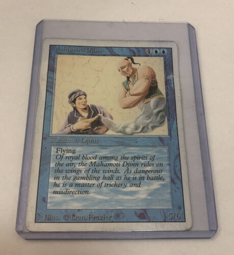 MTG REVISED Mahamoti Djinn 1993/1994 White Border Unlimited Beta - $12.38