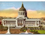 City Hall Building San Francisco California CA UNP Unused DB Postcard W4 - $2.92