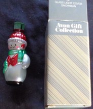 Collectible Avon Glass Light Cover – Snowman – NEW IN BOX – CUTE HOLIDAY... - £11.89 GBP