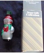 Collectible Avon Glass Light Cover – Snowman – NEW IN BOX – CUTE HOLIDAY... - £11.89 GBP
