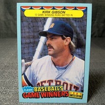 Kirk Gibson 1987 Fleer Limited Edition Game Winners Detroit Tigers Baseb... - $2.25