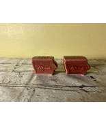 Vintage RARE Milford Pottery Salt and Pepper Shakers Iowa State - $15.06 CAD