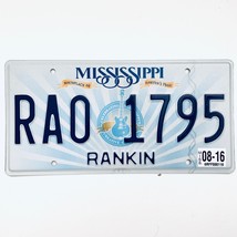 2016 United States Mississippi Rankin County Passenger License Plate RA0 1795 - £13.31 GBP