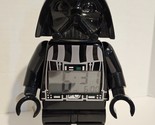 Lego Darth Vader Digital Alarm Clock Star Wars 9&quot; Tall - $11.64