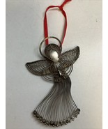 Vintage Sterling Silver 925 Filigree Angel Christmas Tree Ornament 3.5”L... - $1,676.29 MXN