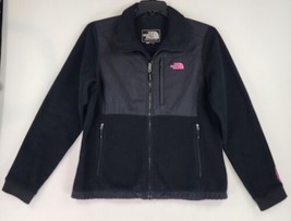 The North Face Denali Jacket Medium Black Pink Ribbon Breast Cancer Awar... - $59.39