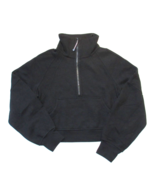 NWT Lululemon Scuba Oversized Funnel Neck in Black Fleece Sweatshirt XS/S - £101.23 GBP