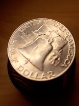 ½ Half Dollar Franklin Silver Coin 1963 D Denver Mint 50C KM#199 - £12.72 GBP