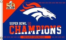 Denver Broncos Super Bowl Flag 3x5ft - £13.44 GBP