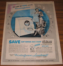 1949 PRINT AD~WESTINGHOUSE LAUNDROMAT AUTOMATIC WASHERS MANSFIELD,OHIO - $14.36