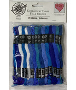 36 Skein Pack Embroidery Floss - Loops &amp; Threads - each 8.75 - Tot. 315 Yds - $12.02 CAD