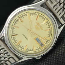 Genuine Vintage Seiko 5 Auto 7009A Japan Mens D/D Golden Watch 608b-a315280-6 - £31.93 GBP