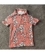 Goodfellow &amp; Co Men&#39;s Coral Floral Polo Shirt 100% Cotton Size Small (S) - €7,70 EUR