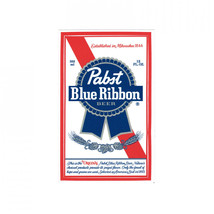 Pabst Blue Ribbon Label Sticker Multi-Color - £7.88 GBP
