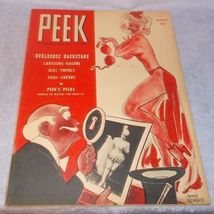 Vintage PEEK Large Tabloid Style Pin Up Humor Magazine January 1948 Trembath  - £32.03 GBP