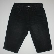 Gap Kids Boy&#39;s Black Jean Denim Tapered Shorts Bottoms size 7 - £7.96 GBP