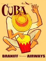 3518 Travel Vintage 18x24 Poster.Bongo Drums.Cuban.Decor Home interior art desig - £22.38 GBP