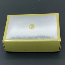 Vintage 1992 Nordstrom Signature Silver/Gold Gift Box 3.2&quot;x2.2&quot;x1&quot; Good Condi&#39;n - £2.33 GBP