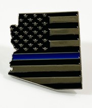 Arizona Thin Blue Line American Flag Lapel Pin (BRAND NEW) - £7.72 GBP