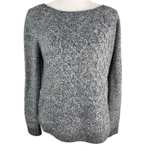 89th &amp; Madison Sweater Charcoal Marled Gray White Medium New - £22.91 GBP