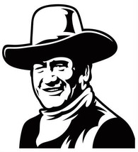 The Duke #1 sticker VINYL DECAL Western Movie Cowboy Marshal  - £5.60 GBP