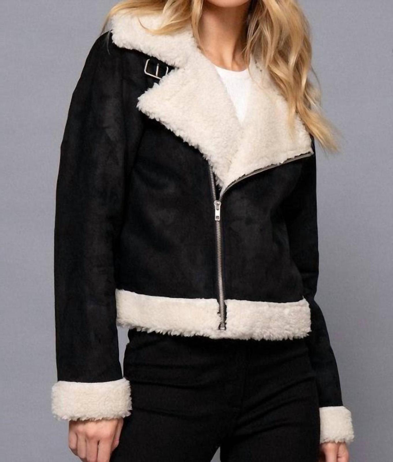 Active Usa Faux Biker Jacket Black - $38.00