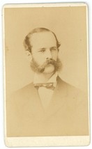 Antique CDV Circa 1870s  Sarony&#39;s Handsome Man Muttonchop Beard New York, NY - £9.16 GBP